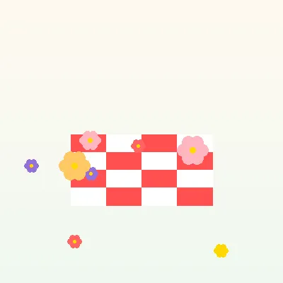 田园风格野餐垫 - 一起草